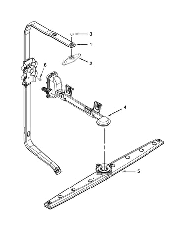 Upper wash and rinse parts
