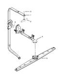 Upper wash and rinse parts