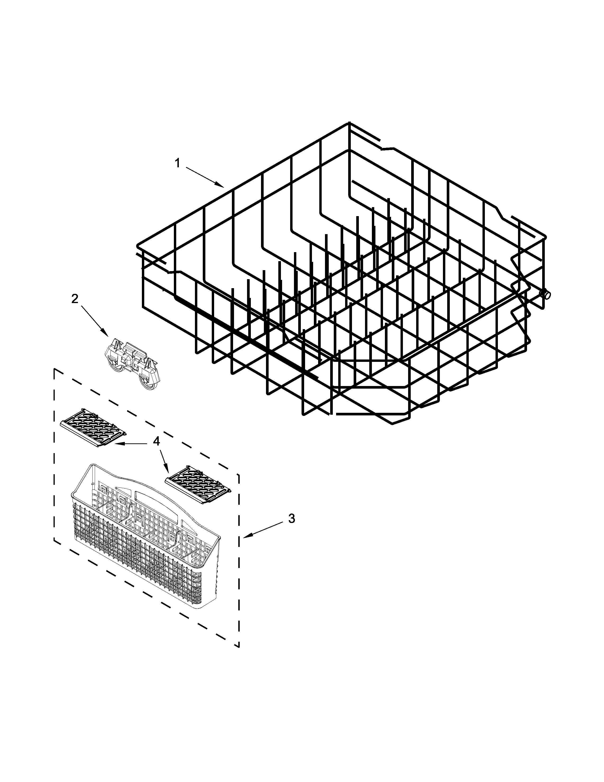 LOWER RACK PARTS