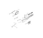 Kenmore 66513692N411 control panel and latch parts diagram