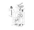 Kenmore 66513692N411 pump, washarm and motor parts diagram