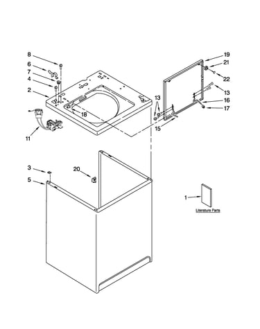 Top and cabinet parts