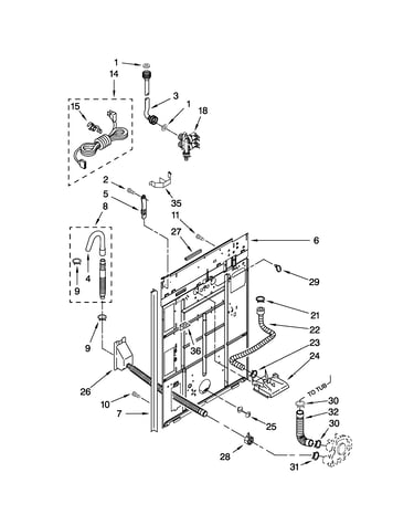 Rear panel parts