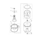 Kenmore 11027112601 agitator, basket and tub parts diagram