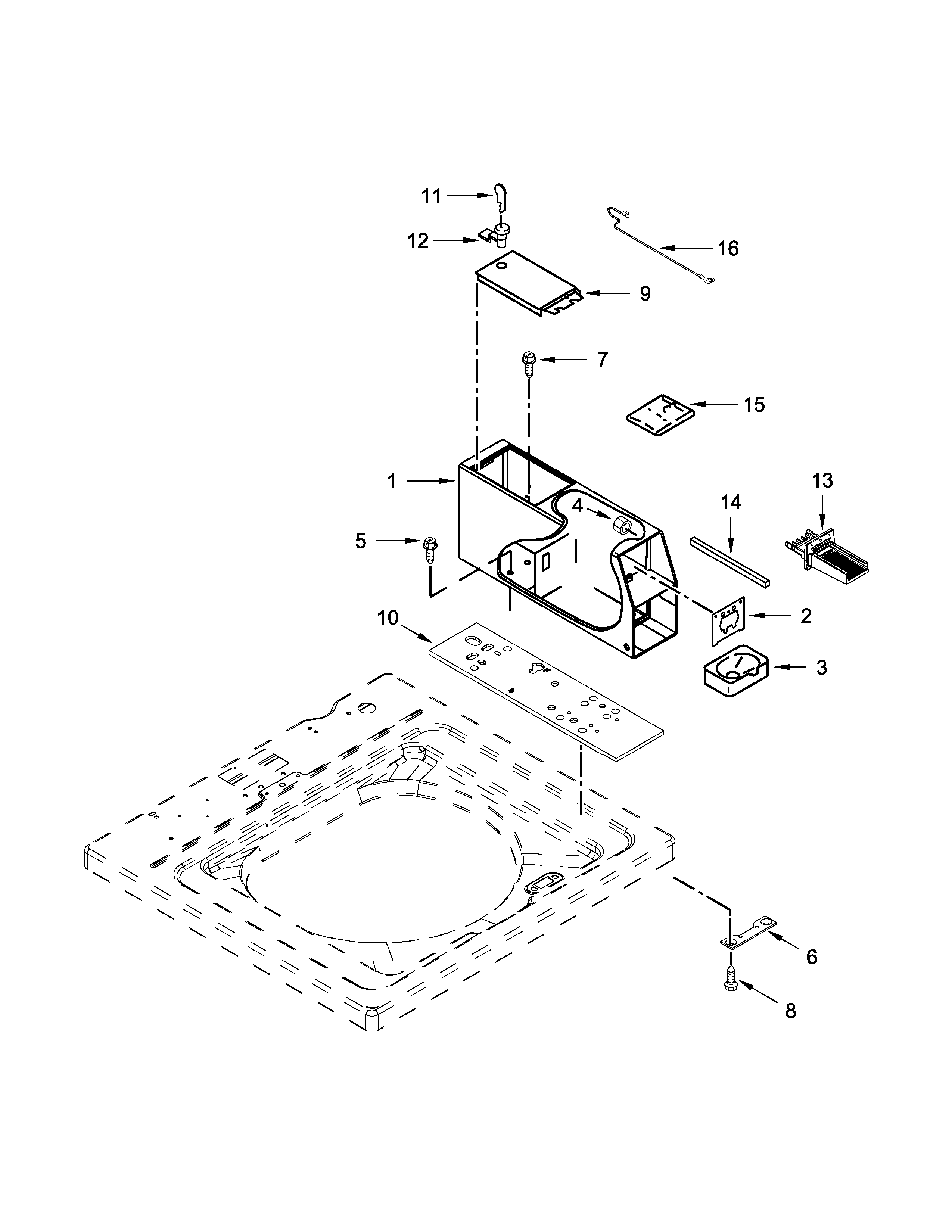 Meter case parts