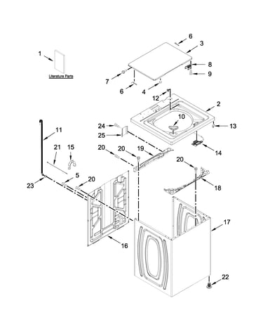 Top and cabinet parts