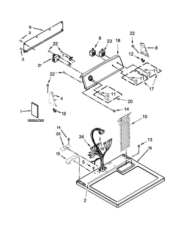 Top and console parts