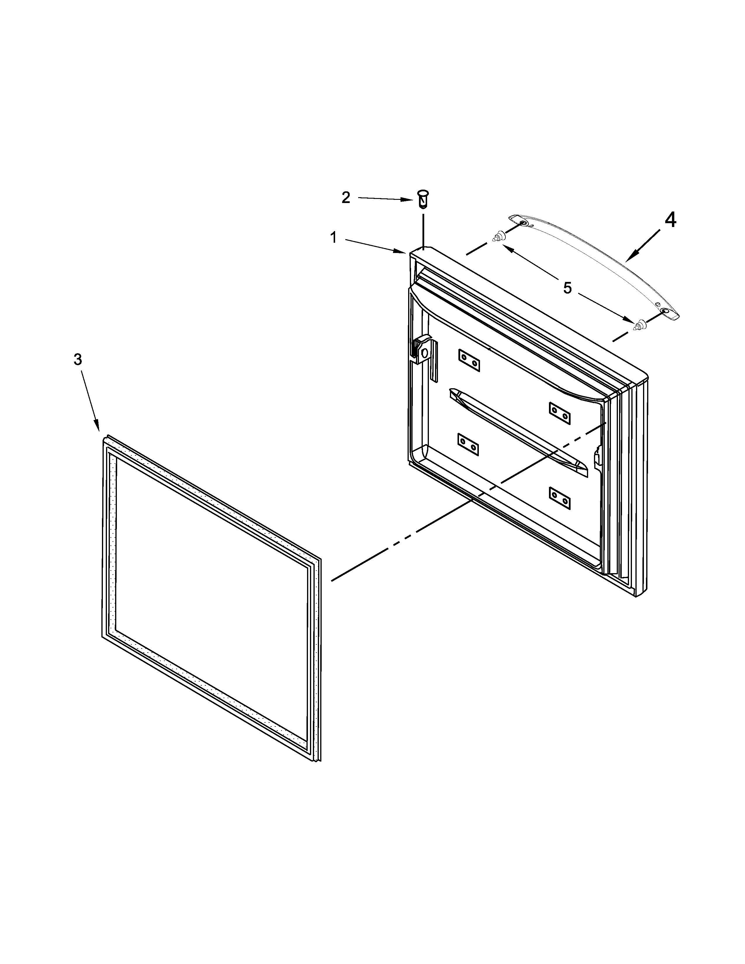 Freezer door parts