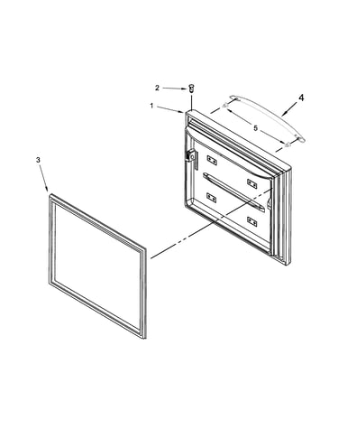 Freezer door parts
