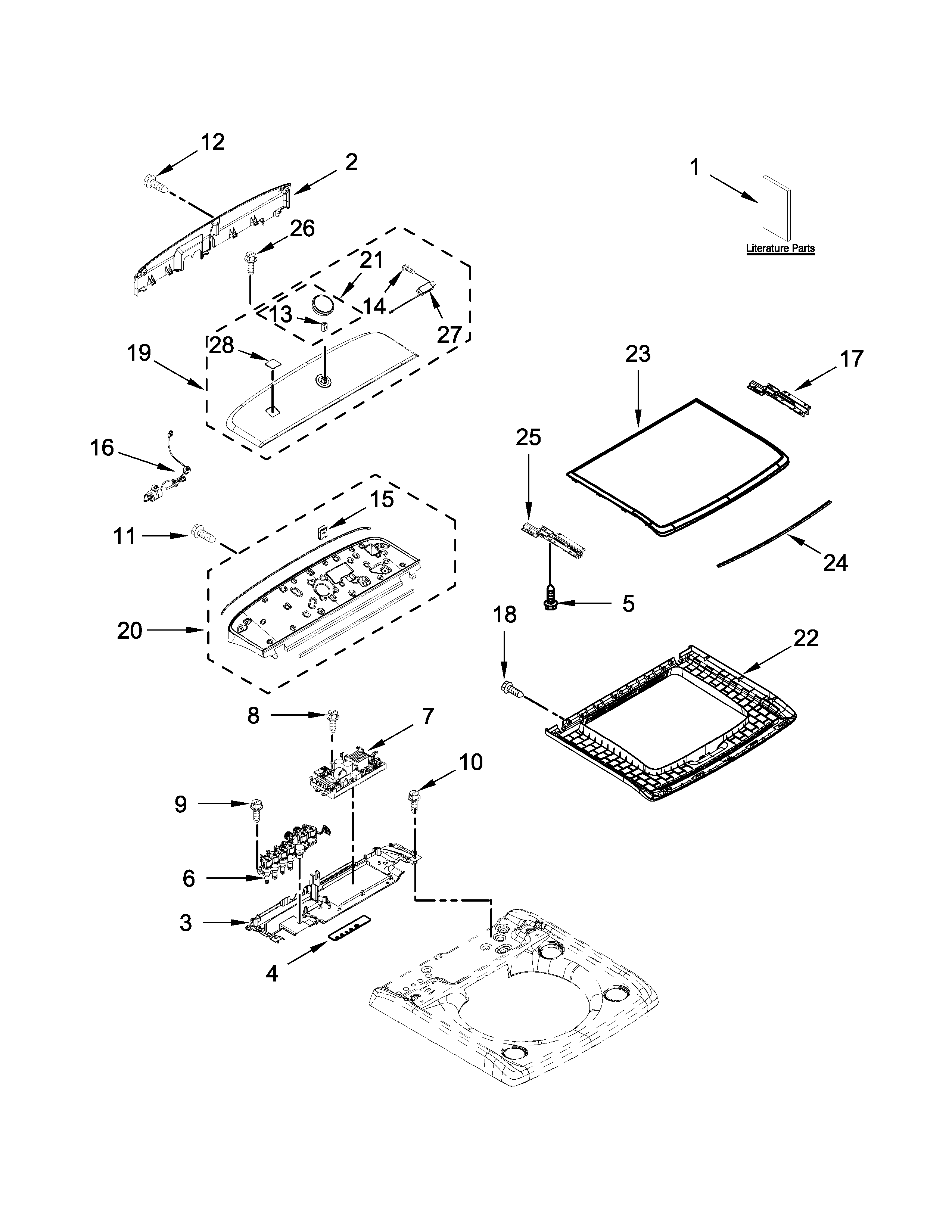 Console and lid parts