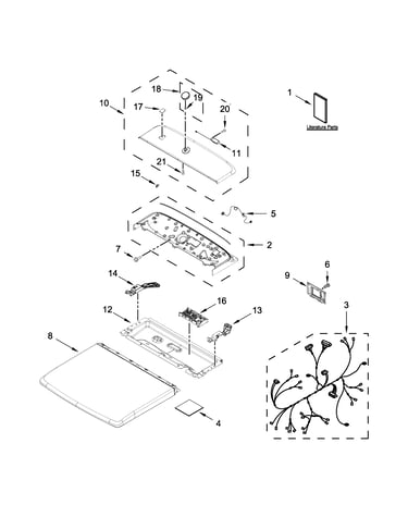 Top and console parts