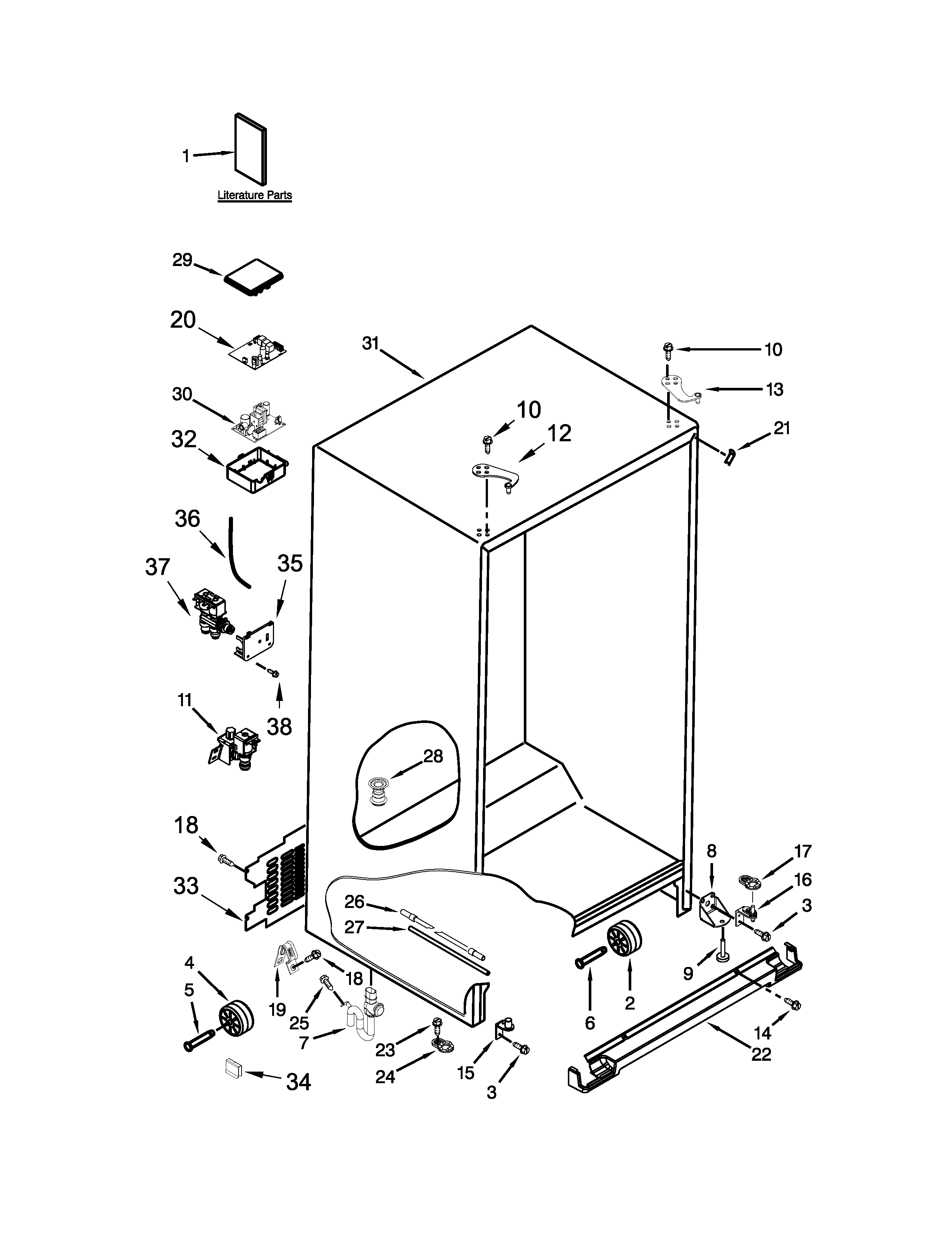 Cabinet parts