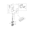 Kenmore 10651789413 motor and icemaker parts diagram