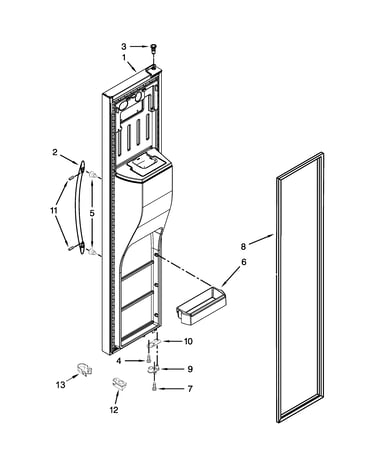 Freezer door parts