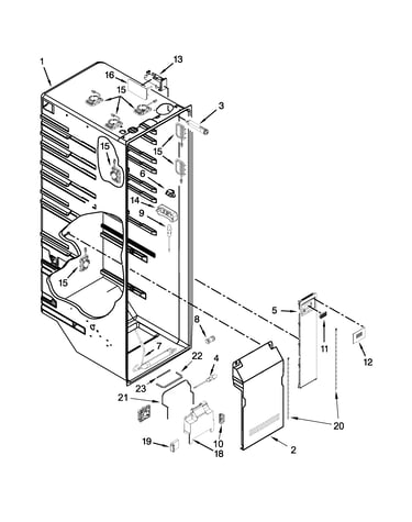 Refrigerator liner parts