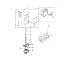 Kenmore Elite 10651779511 motor and icemaker parts diagram