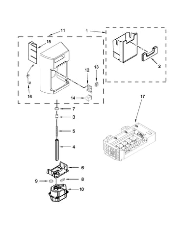 Motor and icemaker parts