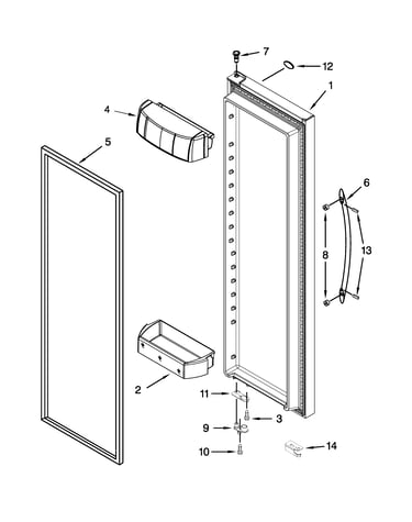 Refrigerator door parts