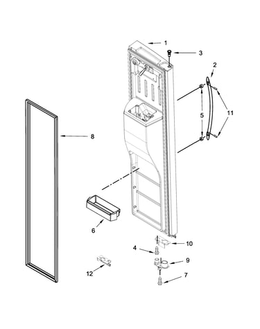 Freezer door parts