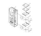 Kenmore Elite 10651719413 freezer liner parts diagram