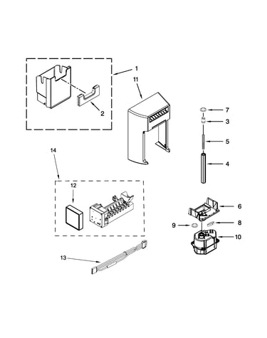 Motor and icemaker parts