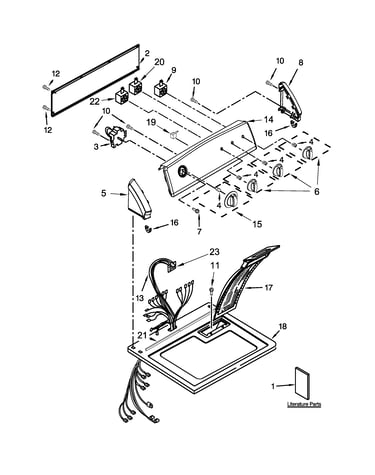Top and console parts