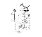 Kenmore Elite 66514743N511 pump, washarm and motor parts diagram