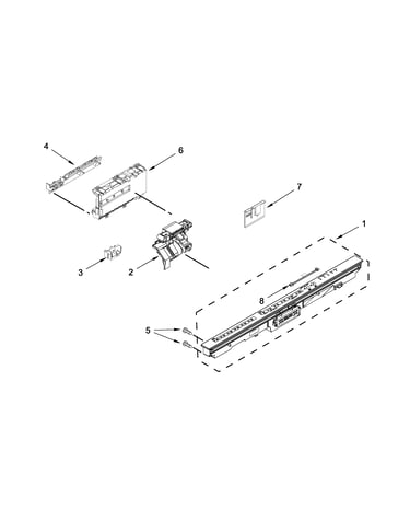Control panel and latch parts