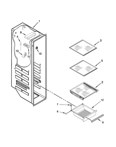 Freezer liner parts