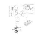 Kenmore 10651139214 icemaker and ice container parts diagram
