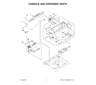 Kenmore 11028133411 console and dispenser parts diagram