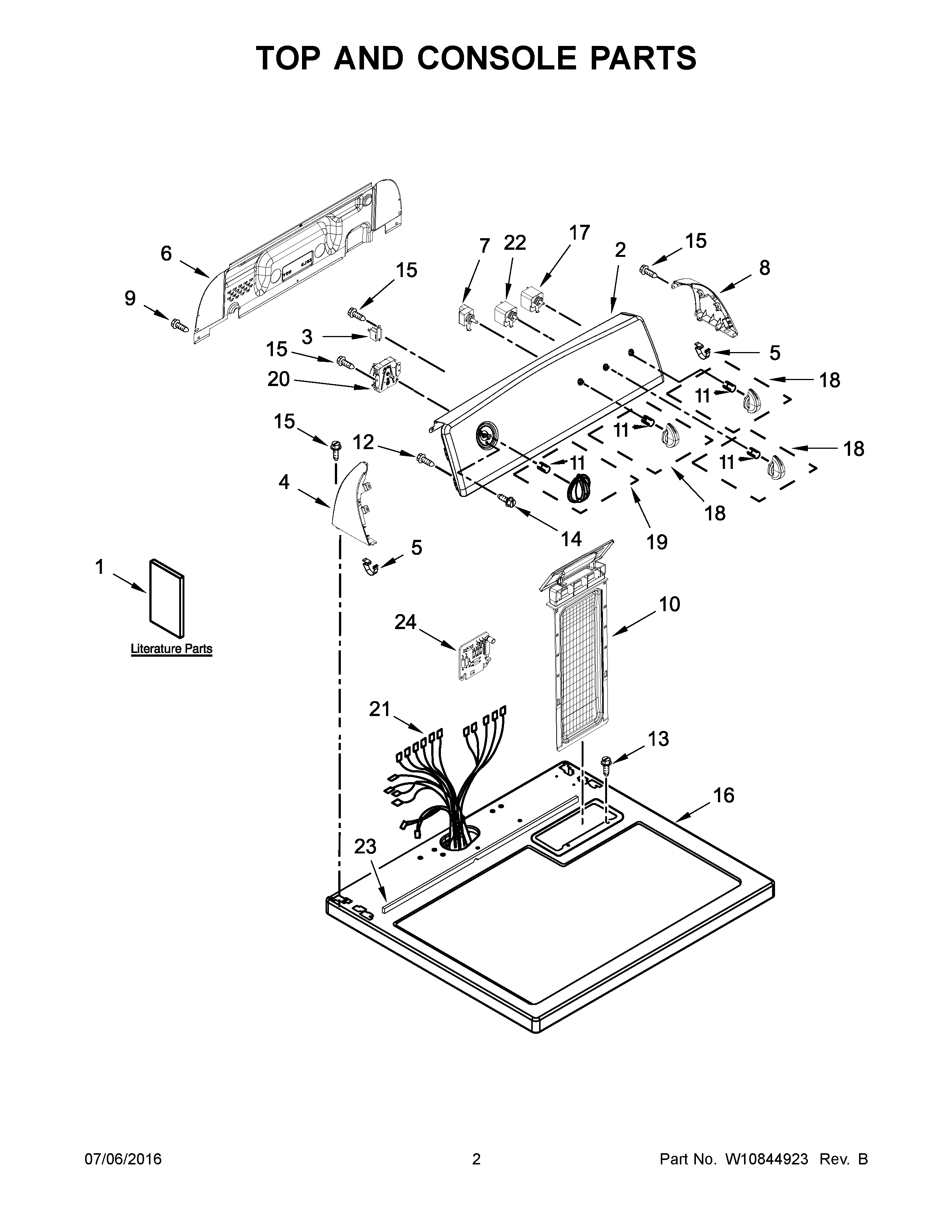 TOP AND CONSOLE PARTS