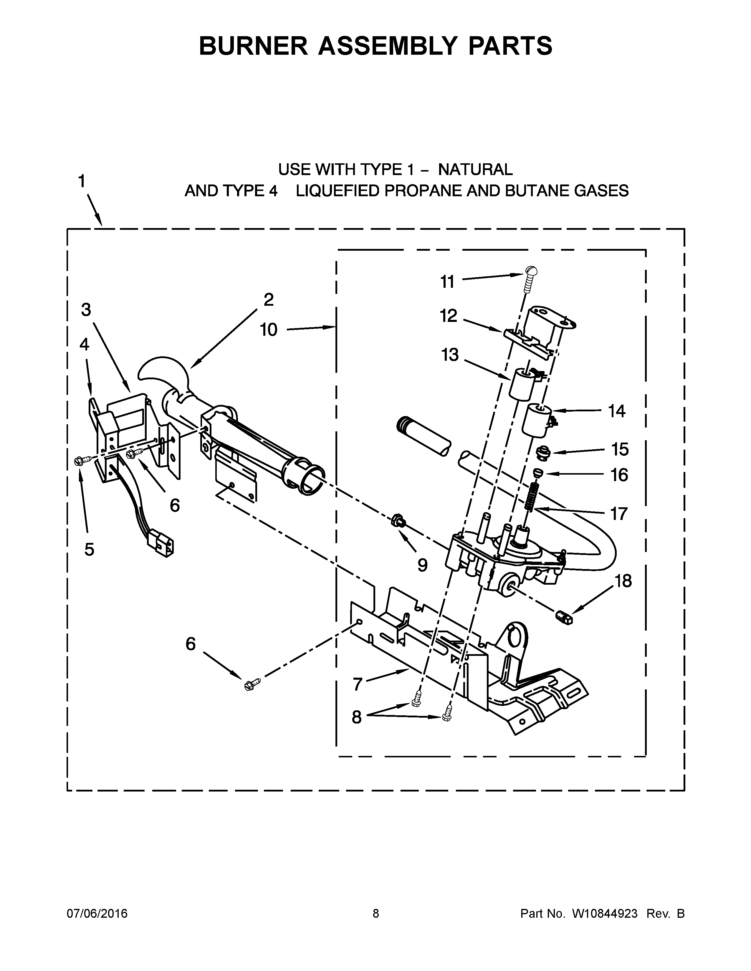 BURNER ASSEMBLY PARTS