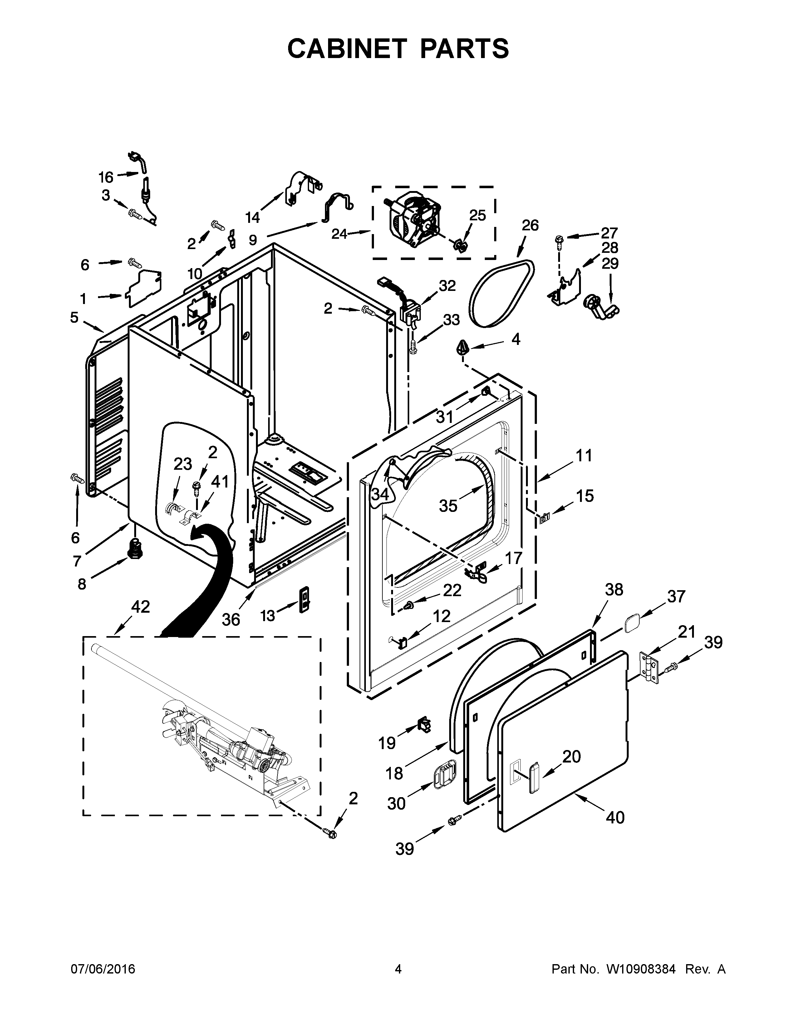 Cabinet parts
