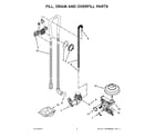 Kenmore 66513009N511 fill, drain and overfill parts diagram