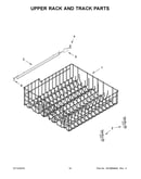 Upper rack and track parts