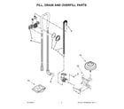 Kenmore 66514429N511 fill, drain and overfill parts diagram