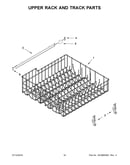 Upper rack and track parts