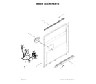 Kenmore Elite 66514815N611 inner door parts diagram