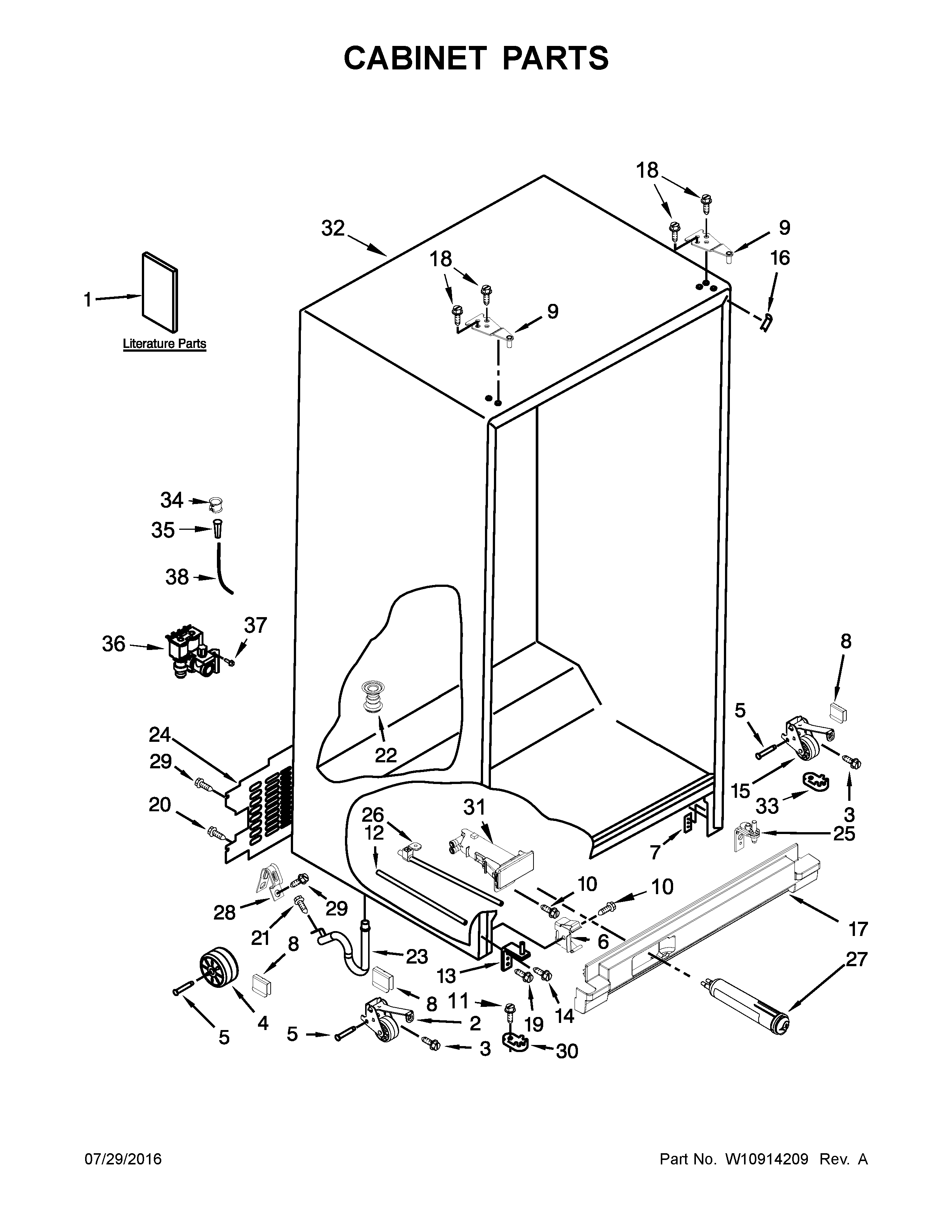 Cabinet parts