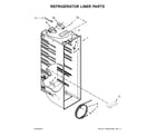 Kenmore 10651793412 refrigerator liner parts diagram