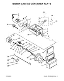 Motor and ice container parts