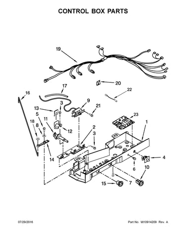 Control box parts
