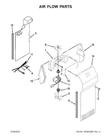 Air flow parts