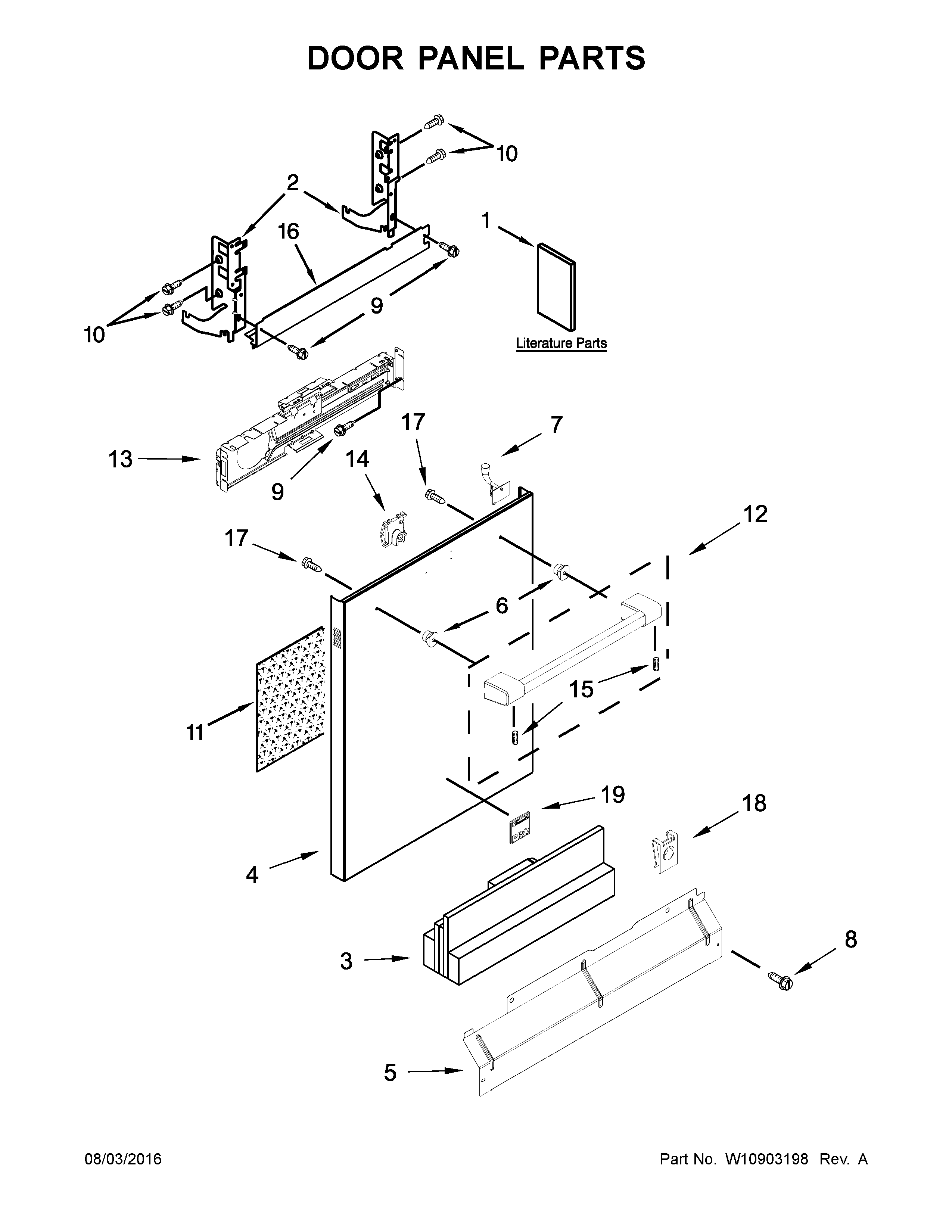 Door panel parts
