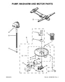 Pump, washarm and motor parts