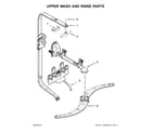Kenmore Pro 66514703N511 upper wash and rinse parts diagram