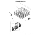 Kenmore Pro 66514703N511 lower rack parts diagram