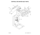 Kenmore 11022242510 controls and water inlet parts diagram