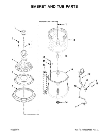 Basket and tub parts